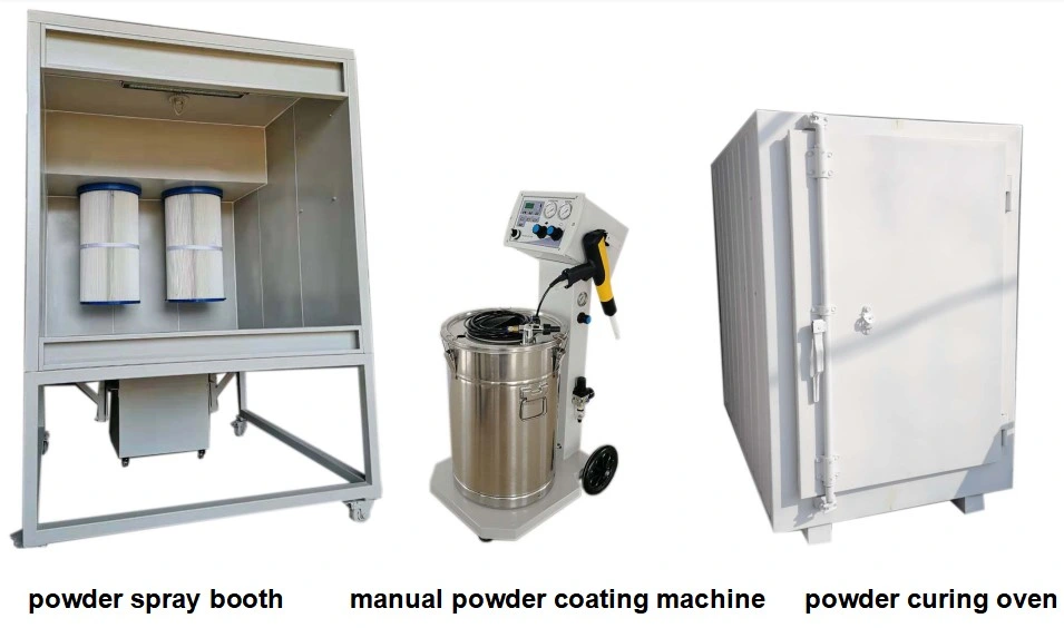 Manual Electrostatic Powder Coating Complete System Powder Spray Plant Oven Booth Powder Gun