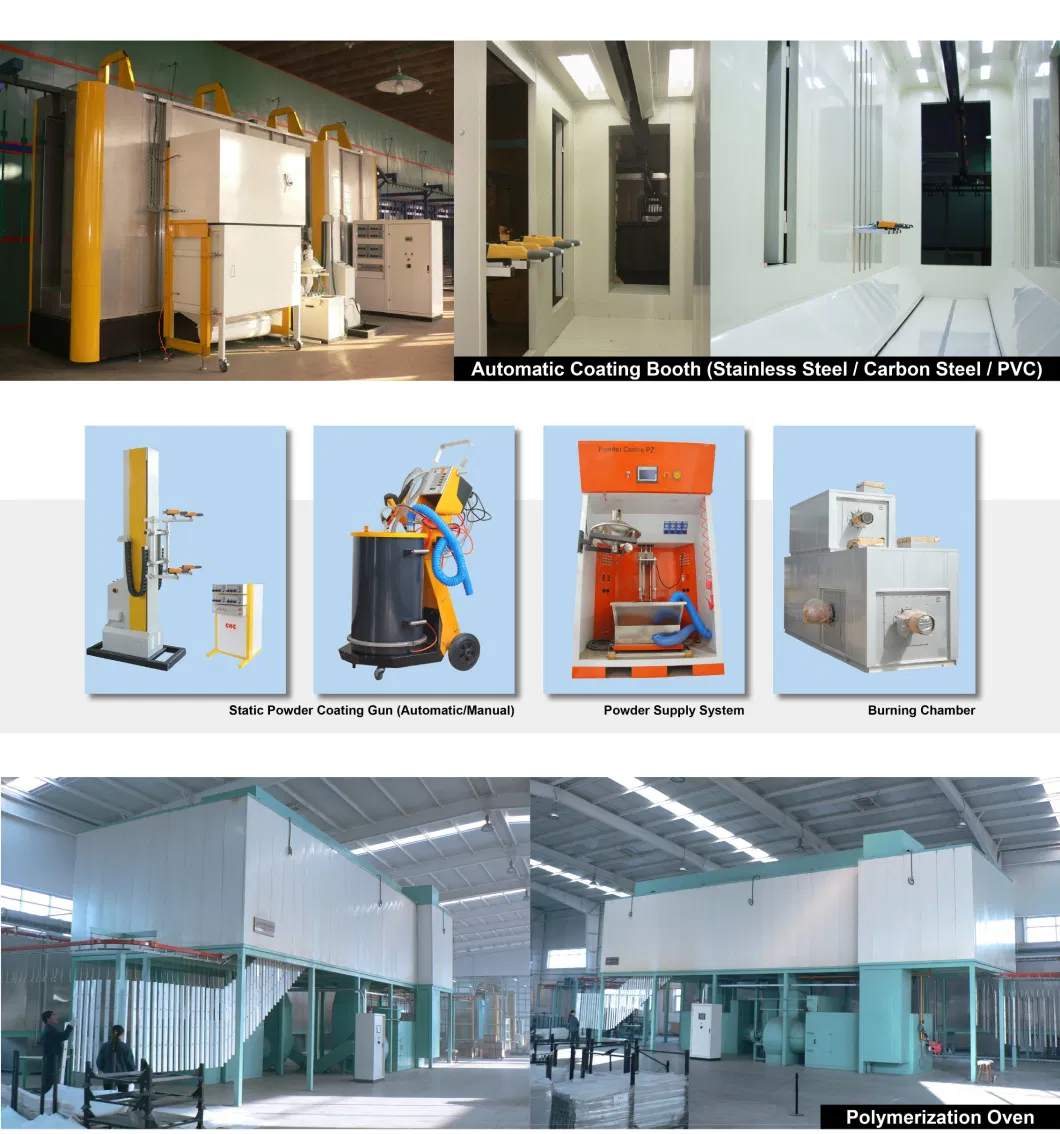 Automatic PVC Powder Coating Spray Booth for Powder Coating Line Equipment