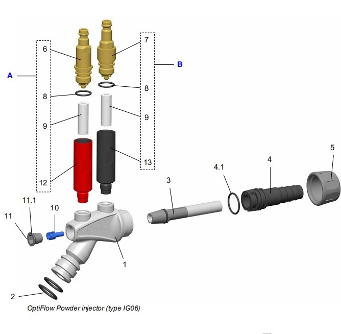 Gema Powder Coating Gun Spare Parts Ig06 Powder Pumps/Injector