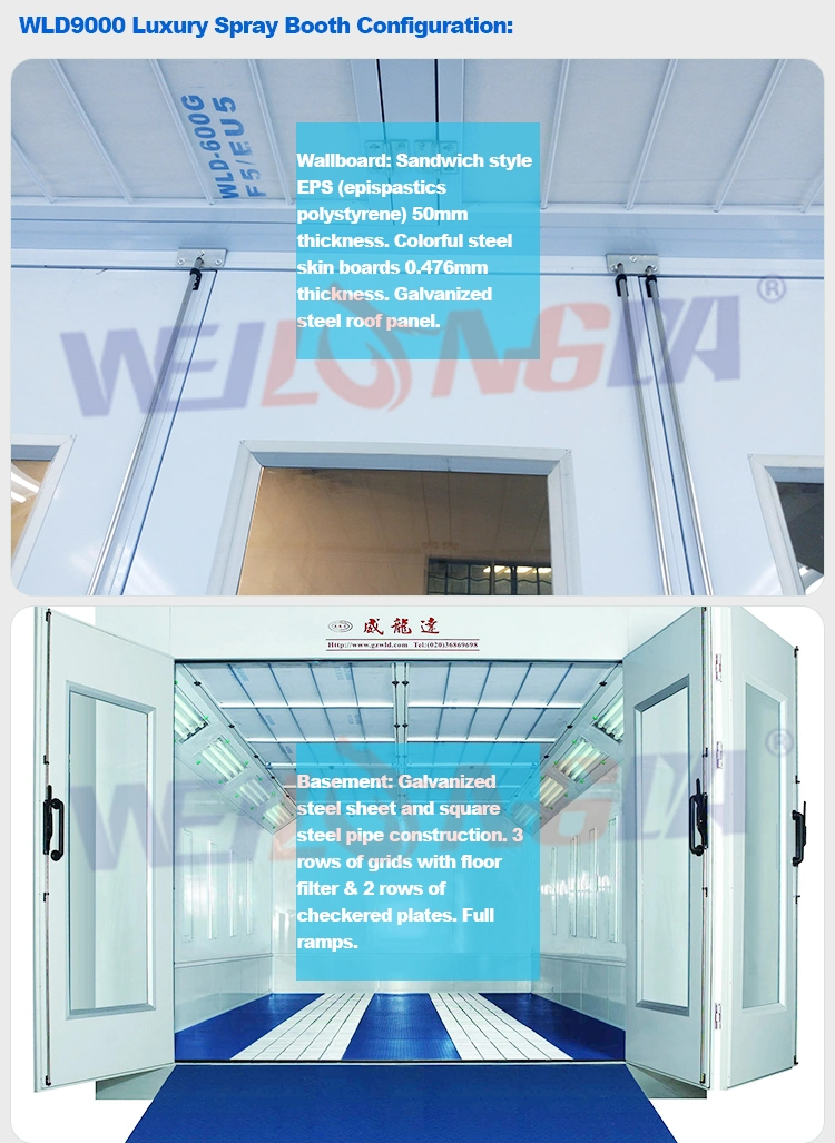 Powder Coating Machine Car Spray Painting Machine Automobile Paint Booth/Car Paint Cabin Automatic Spray Booth/Baking Oven Car Spraying Oven Car Painting Oven