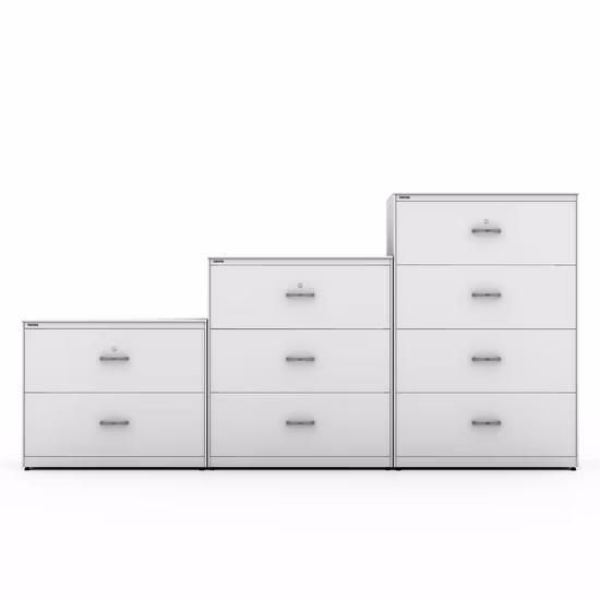 Epoxy Powder Coating Accessory for Mobile Pedestal Wood Storage Cabinets