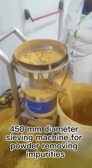 Small Round Flour 450 Type Vibration Filter Powder Coating Sieve Separator